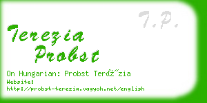 terezia probst business card